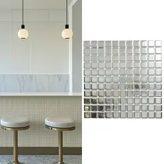 HOLZTEK - Malla Decorativa de Porcelanato Square Metal XS 30.2x30.2cm 0.09m2