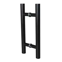 FIXSER - Manija para Puerta 30cm Acero Inoxidable Negro