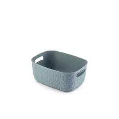 undefined - Canasto Softex Azul 26.5x11x19.5cm