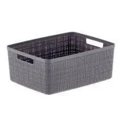 undefined - Canasto Gris 36x15x28cm