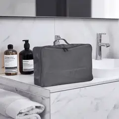 JUST HOME COLLECTION - Set x2 Organizadores de Tela Gris 26x20x10cm