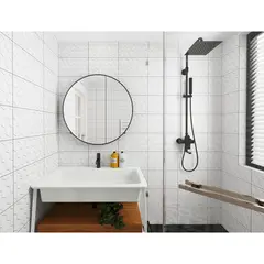 HOLZTEK - 25x40 cm Cerámica Pared Hexagonal 30x60 1.5m2 blanco 1.5 m2