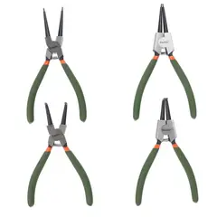 BAUKER - Set 4 Piezas De Alicates De Punta Para Retenes