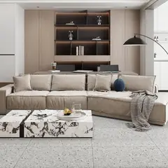 HOLZTEK - Porcelanato Terrazo Dark 60x60 1.44m2