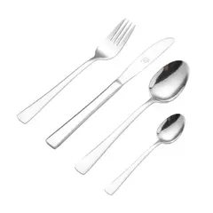 JUST HOME COLLECTION - Juego de Cubiertos 16 Piezas Plateado