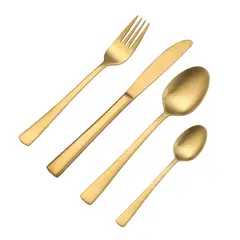 JUST HOME COLLECTION - Juego de Cubiertos 16 Piezas Cobre