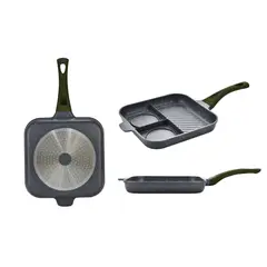 JUST HOME COLLECTION - Sartén de Aluminio con 3 Divisiones 26 cm