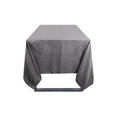 JUST HOME COLLECTION - Mantel Rectangular 180x240 cm a Rayas Blanco/Negro