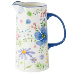 JUST HOME COLLECTION - Jarro de Cerámica 1630 ml Flores Multicolor