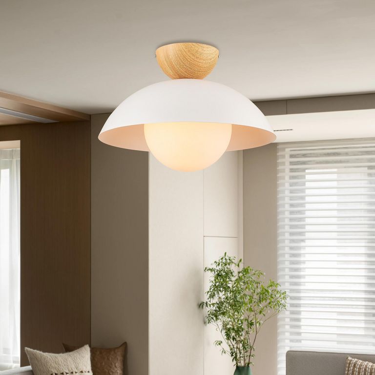 Lámpara de Techo Udine 1L E27 Blanco