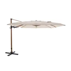 JUST HOME COLLECTION - Sombrilla Aluminio Lateral 3x3m Natural