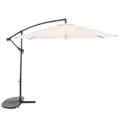 JUST HOME COLLECTION - Sombrilla Aluminio Lateral 3m Natural