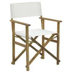 JUST HOME COLLECTION - Set 2 Sillas De Madera Director Para Terraza Natural 88x53x56.5 Cm