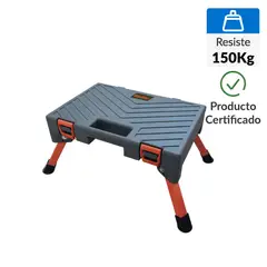 BAUKER - Caja Plataforma Plegable de Acero 1 Paso 150Kg