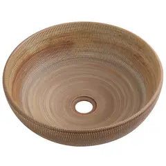 SENSI DACQUA - Lavamanos Circular Natural 40.5x15x40.5cm