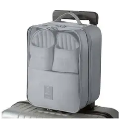 JUST HOME COLLECTION - Bolsa De Tela Con Cierre Gris