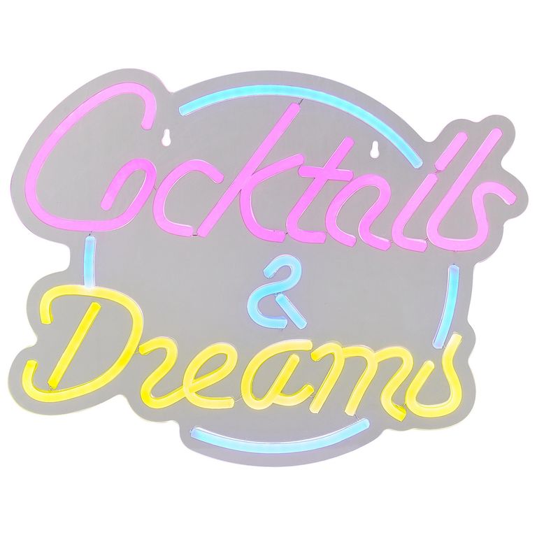 Letrero LED Neón Dreamstail Blanco 6.8 W 2x31 cm