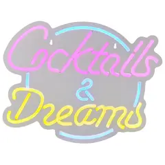 JUST HOME COLLECTION - Letrero LED Neón Dreamstail Blanco 6.8 W 2x31 cm