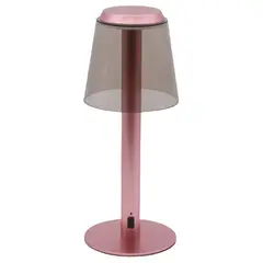 JUST HOME COLLECTION - Lámpara de Mesa Recargable Luna Rosa 1.3 W 12x30 cm