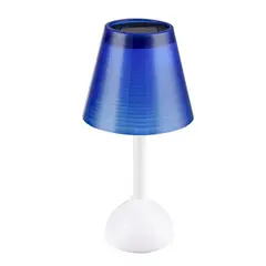 CASA BONITA - Lámpara de Mesa Solar Color Azul 2 W 9.2x9.2 cm