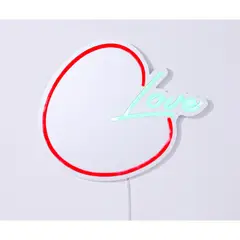 JUST HOME COLLECTION - Espejo Decorativo LED Figura Manzana 35x30.5cm