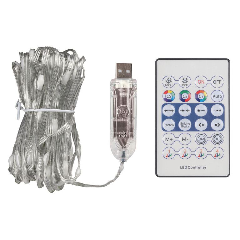 Guirnalda Fairy 10m USB RGB