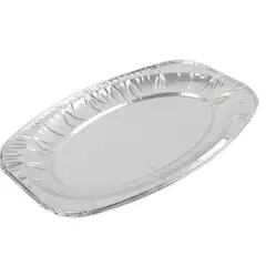 JUST HOME COLLECTION - Set 3 Platos de Aluminio Redondos 35x24cm.