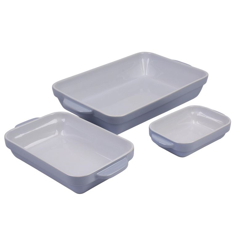 Set de 3 Asaderas de Cerámica 500ml/1240ml/3330ml