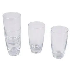 JUST HOME COLLECTION - Set x4 Vasos de Vidrio 398 ml