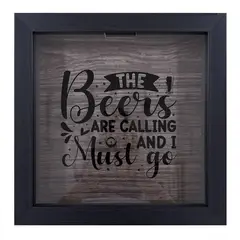 JUST HOME COLLECTION - Cuadro Tapas 25x25cm Negro