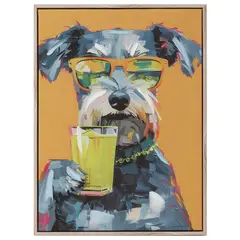 JUST HOME COLLECTION - Cuadro Decorativo Perro vaso 30x40 cm