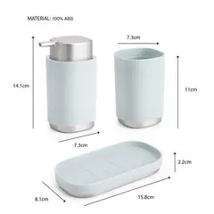 JUST HOME COLLECTION - Set 3 Piezas Accesorios de Baño Verde