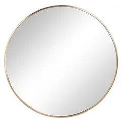 JUST HOME COLLECTION - Espejo Decorativo Redondo Genoa 100 cm Dorado