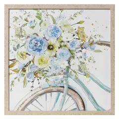 JUST HOME COLLECTION - Cuadro Bici Flor 2 50x50 cm