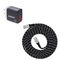 UBERMANN - Cargador con Cable USB Tipo C
