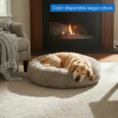 PETIZOOS - Cama para Perro Redonda 76x17 cm Gris Oscuro