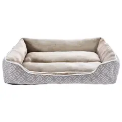 PETIZOOS - Cama para Perro 90x69x19 cm Azul y Beige