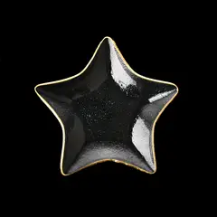 JUST HOME COLLECTION - Plato Estrella Ring Dorado Navidad 20.5cm