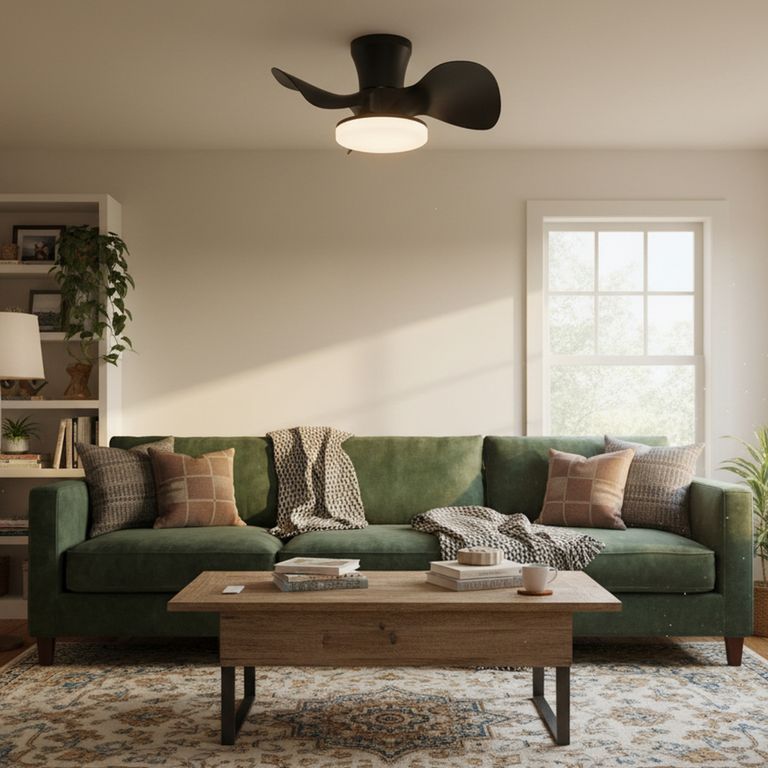 Ventilador de Techo LED Tom 3 Aspas Negro