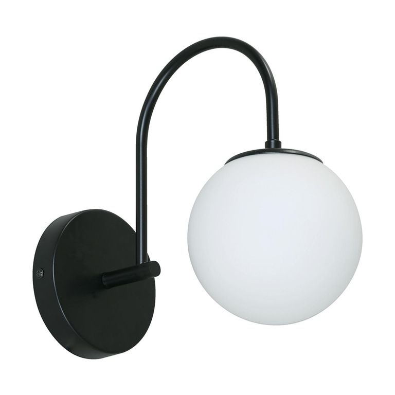 Aplique Moscú 1L E27 Metal Negro