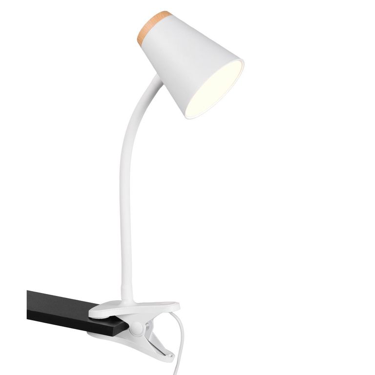 Lámpara de Escritorio LED Clip Narva Blanco 7.8x43 cm