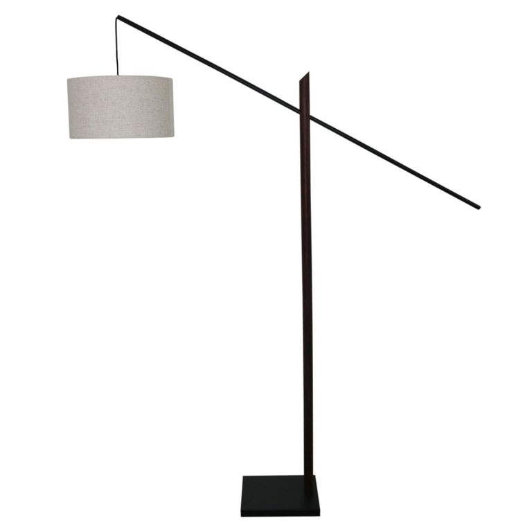 Lámpara de Pie Otterup 1L E27 Café 35x180 cm