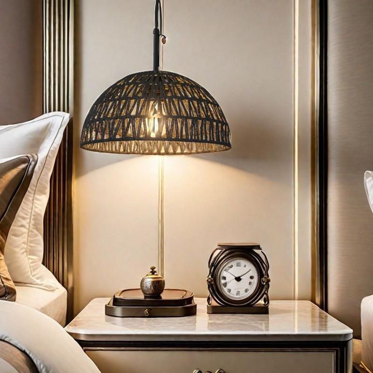 Lámpara Colgante de Techo 1 Luz Hening Natural