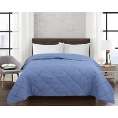 JUST HOME COLLECTION - Cubrecama BTS26 2 Plazas Color Acero