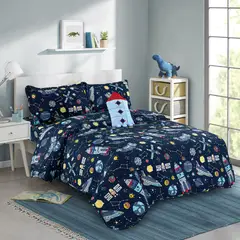 JUST HOME COLLECTION - Edredón Kids Space Multicolor 1.5 Plazas