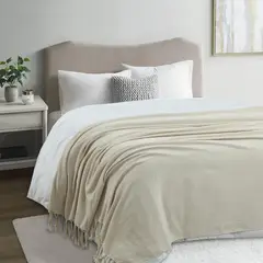 JUST HOME COLLECTION - Manta Clasic Especial 130x160 cm Beige