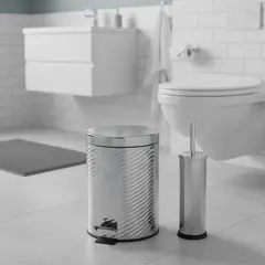 JUST HOME COLLECTION - Set Papelero 5 Litros y Cepillo