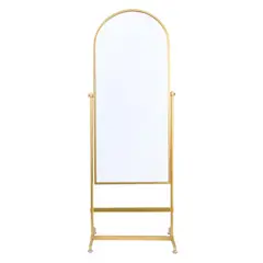 JUST HOME COLLECTION - Espejo de Piso Vanity de 60 x 160 Centímetros Dorado