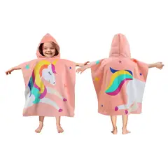 JUST HOME COLLECTION - Toalla de Playa con Capucha Unicornio 60x120cm