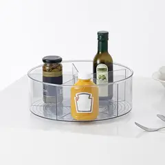 JUST HOME COLLECTION - Bandeja Redonda Giratoria con Divisiones
